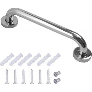 Barre d'appui en acier inoxydable de 30 cm pour salle de bain, baignoire, WC, toilettes, pour personnes âgées, handicapées, enfants et femmes enceintes - Neuf
