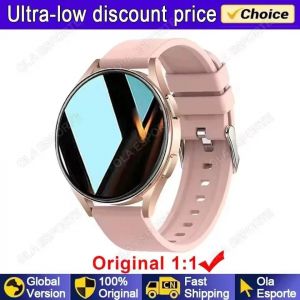 Femmes Montre Intelligente Bluetooth Appel Amoled &Eacute;cran Moniteur De Sant&eacute; Smartwatch Plusieurs Modes De Sport Fitness Horloge Hommes Montres De Sport.Gold. - Neuf