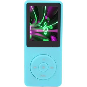 acdsgd-Lecteur MP3 MP4 avec 8 Go de M&eacute;moire, Lecteur de Musique avec &eacute;cran 1,8 Pouces, Batterie 450 MAh, Prise en Charge MP3, WMA, OGG, WAV, Ape, FLAC, AAC LC, ACELP (Bleu) - Neuf