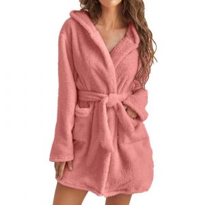 Serviette Robe Pour Femmes Avec 2 Poches Respirant Combishort Confortable Pour Femmes Fille Femme Rose,3xl - Neuf