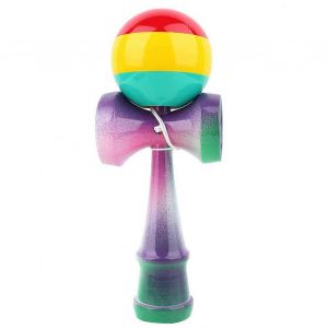 Jouet traditionnel japonais en bois peint balle Kendama jeux de sport pour enfants - Neuf