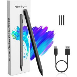 Microsoft Surface Pen, Stylet Surface Pour Surface Pro 11/10/9/X/8/7/6/5/4/3, Surface Go 4/3/2/1, Surface Laptop/Studio/Book 4/3/2/1 Stylet Avec Rejet De La Paume, Sensibilité À La Pression 4096 - Neuf