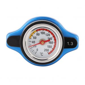 Bouchon thermostatique pour petite tete de voiture, pression nominale avec indicateur de temperature d'eau (1,3 bar) - Neuf