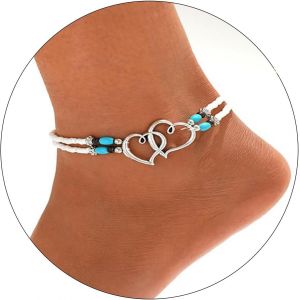 Senior-1 X Surfer Anklet With Beads For Women And Girls, Elegant Anklet, Simple Jewellery For Women And Girls.[L248] - Neuf