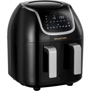 Air Fryer Double panier (2 Paniers &agrave; 4,25L | 8,5L total) Friteuse sans huile (8-en-1, &eacute;cran tactile, synchronisation des temps de cuisson, ajout d'aliments, 200&deg;C) Dual Basket N27290-56S - Neuf