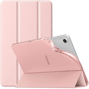 Coque Compatible Avec Samsung Galaxy Tab A9 8,7"" 2023, Étui De Protection Arrière En Tpu Translucide Givré Pour Toute Nouvelle Samsung Galaxy Tab A9 8,7"" Sm-X110/X115/X117, Or Rose - Neuf
