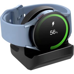 JGD-Support compatible avec Samsung Galaxy Watch Ultra 2025 (47 mm) / Watch 8 (40/44 mm) / 8 Classic (46 mm) / 7 (40,44 mm) / Ultra/6 - Support de station de charge antid&eacute;rapant en silicone avec gest - Neuf