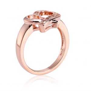 Bague Romantique En Forme De Cour Mat Et Strass Pour Femme, Ideale Pour Un Mariage, Des Fiancailles Ou Un Anniversaire (7#) - Neuf