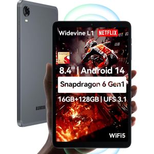 CHECARZHN--NO1-Tablette Snapdragon 6 Gen1 8,4"" Iplay60 Mini Turbo, Android 14, Vidéo 4K 1920X1200 Fhd, Widevine L1, Deux Haut-Parleurs Gyroscope 6 Axes, 16 Go+128 Go+1 To Tf Ufs3.1, 5Mp/13Mp, Pd18W Wifi5 - Neuf