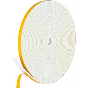 3m Joint Porte,Joint Porte Entree,Isolation Phonique Porte,Protection Porte,Joint Plaque De Cuisson,Joint Mousse Ruban Adhésif D'étanchéité Puissant,Isoler Du Bruit Et Anti-Intempéries(9*3mm,Blanc) - Neuf
