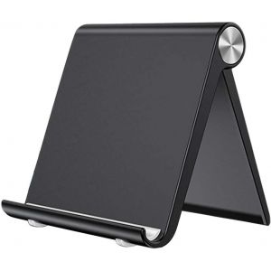 Kal-Support Téléphone Bureau Porte Smartphone Table Repose Téléphone Portable Socle Smartphone Stand Compatible Avec Iphone 16 15 14 13 12 11 Pro Max Mini, Samsung Galaxy, Xiaomi, Huawei - Neuf