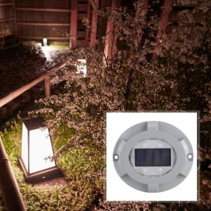 Hjlian Lot De 4 Lampes Led Solaires D'exterieur Etanches Pour Jardin, Allee, Cour (Lumiere Chaude) - Neuf