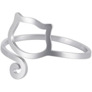 Kahfl-Bague Serpent R&eacute;glable Pour Femme-En Acier Inoxydable-Motif Patte De Chien-Ailes D'ange-Bijou Pour Couple - Neuf