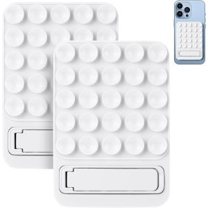 Ventouses en Silicone pour Tous Les Mod&egrave;les de T&eacute;l&eacute;phones avec Un Design de Support de Bureau, Support Antid&eacute;rapant Mains Libres pour T&eacute;l&eacute;phone Portable pour Selfies et Vid&eacute;os (Noir) - Neuf