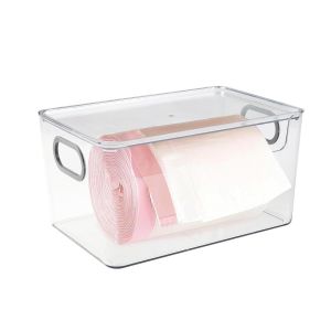 Porte-Sacs Poubelle En Polycarbonate &iquest; Organiseur D'armoire De Cuisine, Distributeur De Sacs Poubelle Transparent Et Support De Sac Poubelle Pour Sous L'&eacute;vier, La Salle De Bain, Le Garage | Peu - Neuf