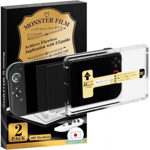 JGD-Protection &eacute;cran en verre tremp&eacute; antireflet pour Nintendo Switch 2 (2025) &iquest; Kit d&iquest;alignement &iquest;EZ Guide&iquest; pour une pose parfaite &iquest; 8&iquest;, Duret&eacute; 10H &iquest; Conception japonaise - Neuf