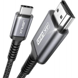 ERYI-Câble Usb C Vers Hdmi 4K 1M, Cable Usb Type C Hdmi 4K Uhd (Compatible Thunderbolt 3) Pour Macbook Pro 2018/2017, Ipad Pro 2018/Air 2020, Samsung Galaxy S20/S10, Surface Book 2, Huawei P40 Etc. - Neuf