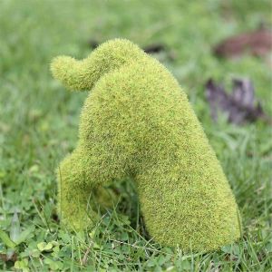 Simulation de chien floqu&eacute;,sculpture,ornements d'animaux A - Neuf