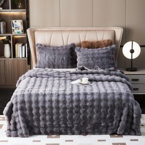 Ulteronixshop-Couverture en peluche pour le canap&eacute; - Couverture en fausse fourrure de lapin super douce, couvertures mignonnes pour les femmes, couvertures l&eacute;g&egrave;res et chaudes pour le lit, canap&eacute;, sof - Neuf