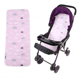 Coussin De Poussette En Coton Doux Pour Siege De Voiture (Nuage Rose) - Neuf