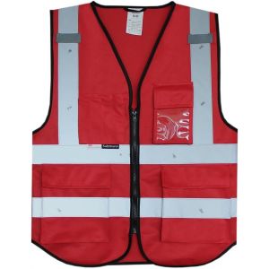 Jlslj-Gilet De Sécurité - Gilet Réfléchissant De Haute Visibilité Avec Plusieurs Poches - Fabriqué Avec Du Matériau Réfléchissant 3m - Neuf