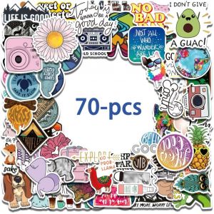(70Pcs) Vsco Waterbottle / Cute / Teen / Waterproof / Vinyl / Aesthetic Stickers For Water Bottle, Laptop, Mac-Book, Computer, Bagages Enfants Filles Enfants[ZHB2068] - Neuf