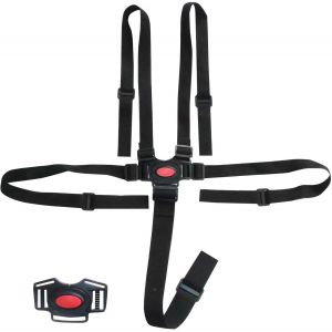 Nouveau Harnais Chaise Haute Universellesangles De S&eacute;curit&eacute; Pour Chaise Haute, Harnais De S&eacute;curit&eacute; 5 Points Pour Enfants Convertibles Pour Chaise Haute B&eacute;b&eacute; Landau Et Poussette - Neuf