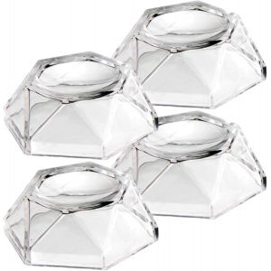 Cvnrclp Lot De 4 Supports Concaves Pour Boules D'Observation, Objets De Collection En Cristal Et Sph&egrave;res D&eacute;coratives En Verre &iquest; Id&eacute;al Pour Pr&eacute;senter Des Souvenirs Et La D&eacute;coration De La Maison - Neuf