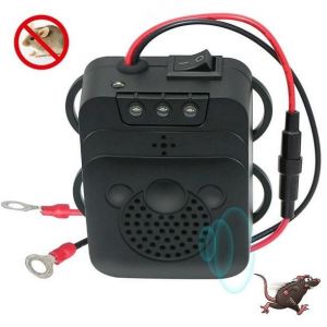 Lot De 2 R&eacute;pulsifs Anti-Rongeurs &Agrave; Ultrasons Pour Voiture (12v/24v) : &Eacute;liminez Les Souris Du Moteur Gr&acirc;ce &Agrave; Des Ultrasons Et Des Lampes Led. - Neuf