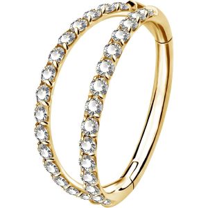 Body Piercing Piercing Nez Anneaux 20g Piercing Conch Double Ligne Avec Cz Acier Chirurgical 316l Piercing Piercing Oreille Cartilage Hoop Piercing Daith Septum Tragus Pour Femme Homme.[X1527] - Neuf