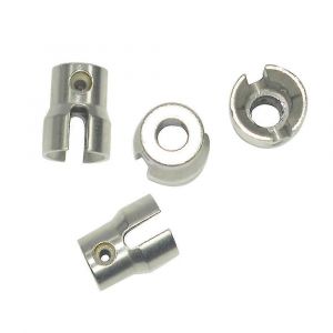 4Pcs Coupelle d'entra&icirc;nement d'essieu en m&eacute;tal pour XLF X03 X04 X-03 X-04 1/10 RC voiture sans balais Pi&egrave;ces de rechange Accessoires - Neuf