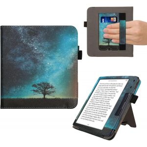 &Eacute;tui Pour Liseuse &Eacute;lectronique Compatible Avec Kobo Libra Colour-&Eacute;tui Housse Protection Bleu-Gris-Noir - Neuf
