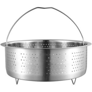 Jexnovashop-Panier Vapeur, Insert Cuiseur Vapeur Inox 304, Insert Vapeur Pour Marmite 22cm, Pour Casseroles, Casseroles, Autocuiseurs, L&eacute;gumes &Agrave; La Vapeur, Fruits, ?Ufs - Neuf