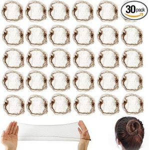 Lot De 40 Filets À Chignon Invisibles En Maille Fine, Élastiques Pour Chignon, Pour Infirmière, Danseuse, Hôtesse De L'air (Café) - Neuf