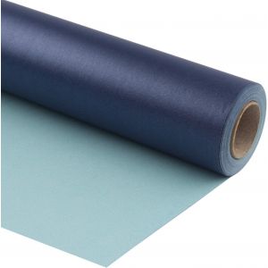 Papier D'emballage Mat Bleu Marine - 81,5 Pieds Carrés - Papier De Couleur Unie Lustré Parfait Pour Les Cadeaux De Mariage, Anniversaire, Noël, Baby Shower - 76 Cm X 10 M - Neuf