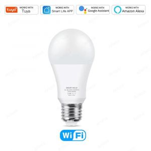 Lugh-Tuya E27 Zigbee Ampoule Led Wifi Lampe À Led Intelligente Rgb + Cw + Ww 15w 18w Ampoule Led Fonctionne Avec Amazon Alexa Google Home Room Décorer - Neuf