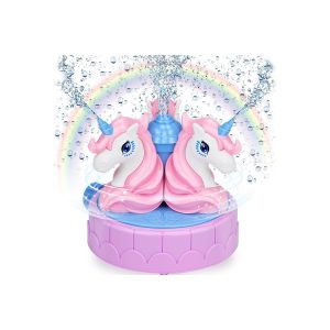 Arroseur d'eau ext&eacute;rieur pour enfants, id&eacute;al pour s'amuser dans le jardin en &eacute;t&eacute;, avec rotation &agrave; 360 degr&eacute;s et raccord pour tuyau d'arrosage. - Neuf