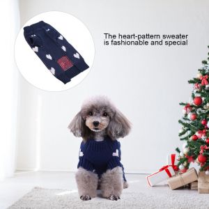 Hjlian Pull A Col Roule Chaud Et Respirant Pour Chien Et Chat, Motif Cour, Pour L'hiver (S) - Neuf