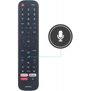 ERF2F60G Télécommande Vocale Remplacée Convient pour Hisense FHD Smart TV 40A5700FA 40AE5600FA 43A5700FA 32A5720FA 32A5700FA 40A5720FA 32AE5600FA 40A35EEAS 32A34EEAS 32A56E avec Fonction vocale - Neuf