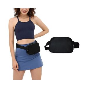 Sac banane polyvalent pour tous &iquest; Noir | Sac banane &eacute;l&eacute;gant, sac bandouli&egrave;re ou sac banane pour hommes et femmes - Neuf