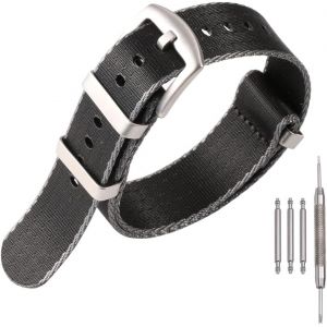 Kal-Bracelet De Montre De Rechange En Nylon Militaire Otan Pour Homme Et Femme Plusieurs Couleurs Et Tailles (18 Mm, 20 Mm, 22 Mm, 24 Mm) - Neuf