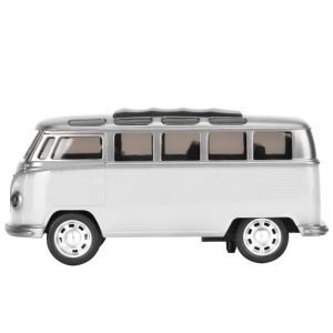 Mini-jouets, modele de bus a inertie, jouet avec son et lumiere, cadeau pour enfants (blanc) - Neuf