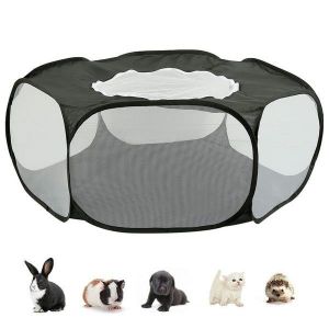 Parc Pliable Et Portable Pour Petits Animaux - Durable, Respirant, Idéal Pour Une Utilisation En Intérieur/Extérieur, Parfait Pour Les Petits Animaux - Neuf