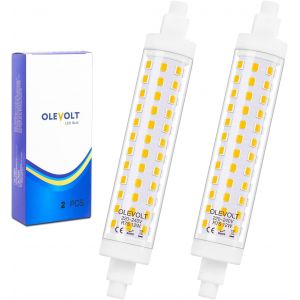 Ampoules R7s Led 118mm Blanc Froid 6000k 1380lm Lampes Led R7s 12w Equivalent 120w Halogène R7s, Large Angle De Faisceau 360° Ac 220-240v, Non-Dimmable, Lot De 2 - Neuf