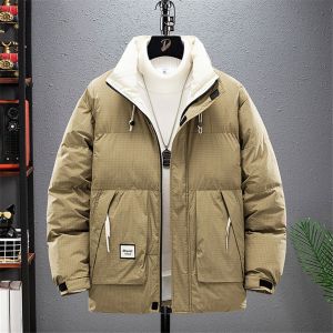 Parkas D'hiver À Carreaux Pour Hommes,Veste Rembourrée Optique,Manteau Décontracté,Mode Masculine,Cargo,Grande Taille,8xl,9xl - Neuf