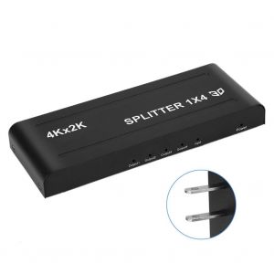 Commutateur repartiteur video 3D HDMI 100-240 V 4K standard 1080p 60 Hz (prise americaine 1 entree 4 sorties) - Neuf