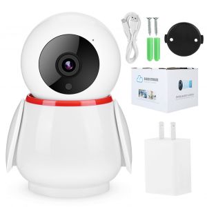 Camera de securite IP Cloud WiFi HD 1080p, sans fil, en forme de pingouin, vision nocturne, Etats-Unis - Neuf