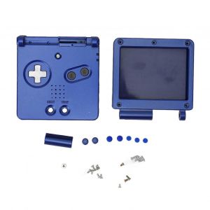 Coque De Console De Jeu Pour Gba Sp Pièces Complètes De Remplacement Boîtier De Boîtier Avec Boutons Pour Gameboy Advance Sp Bleu - Neuf