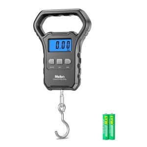 Balance Pesone de P&ecirc;che, 110lb/50kg Appareil &agrave; Bagages Suspendue avec &eacute;cran LCD R&eacute;tro-&eacute;clair&eacute;, pour Valise avec Grande Poign&eacute;e, Balance Postale Num&eacute;rique - Neuf