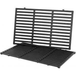 Ulteronixshop-7638 44,5cm Grilles en fonte de Grilles de cuisson pour Weber Spirit 300 Series,E/S 310, 320, 330, Spirit I & II 300 Spirit 700, 900, Genesis 1000-3500, Genesis Gold Silver Platinum B/C - Neuf